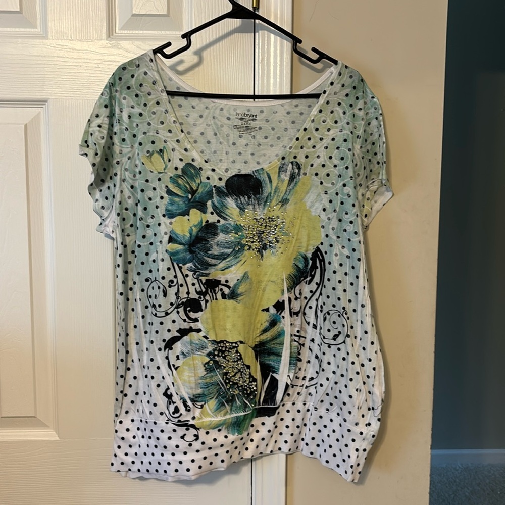 Lane bryant t shirt 18/20 floral